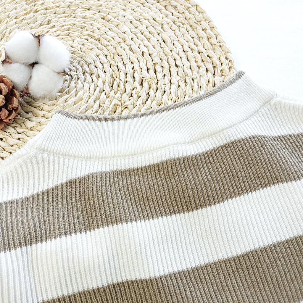 YIJIAN Women's Casual Striped Knit Sweater - Spring Fashion Staple