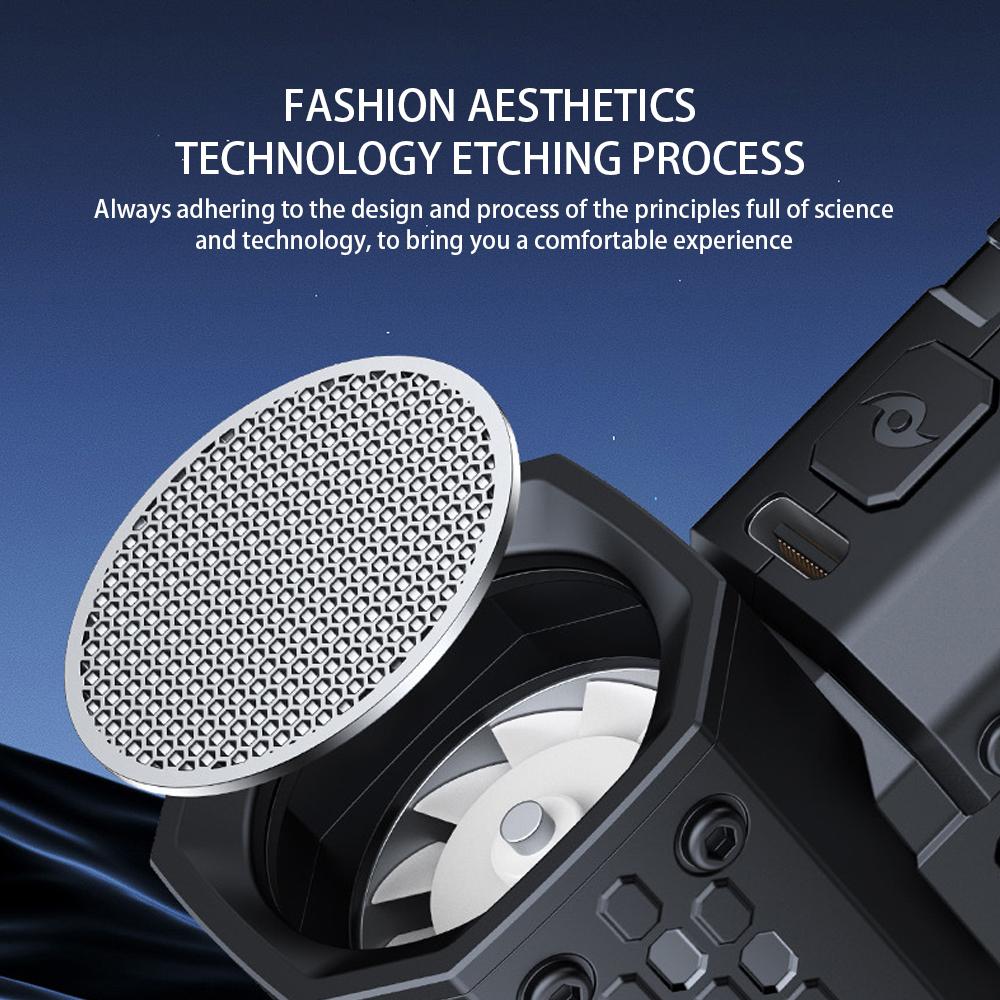 Portable 100 Gears Turbo Jet Fan Blower Multifunctional Hair Dryer Illuminates The Dark Night with Strong Wind Power