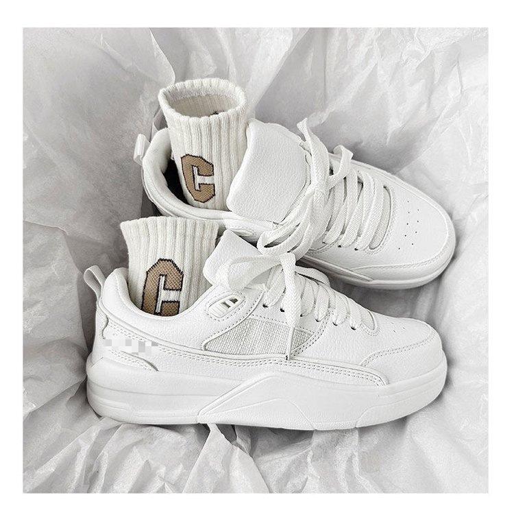 Sports and leisure running models, spring new Hong Kong style ins tide retro thick-soled low-top board shoes