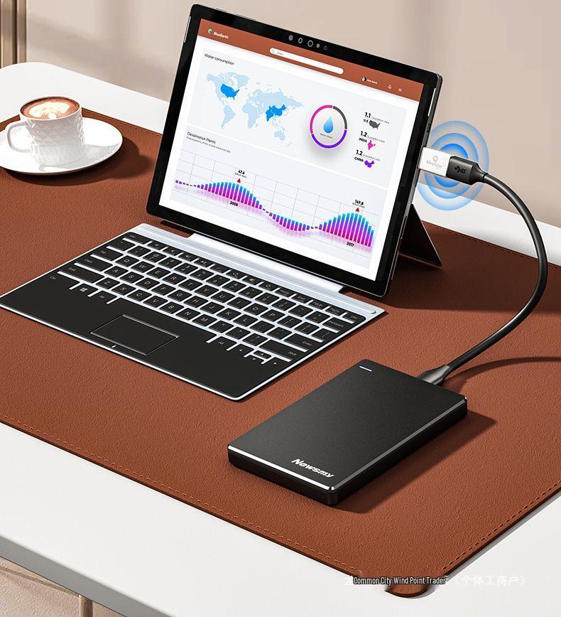 1TB & 2TB High-Speed Mobile Hard Drive with Encryption for PC and Phone.