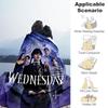 1pc Wednesday Outdoor Blanket Lightweight Flannel, Soft & Warm, All-Season Use for Sofa, Outdoor, Camping, Living Room, Office103