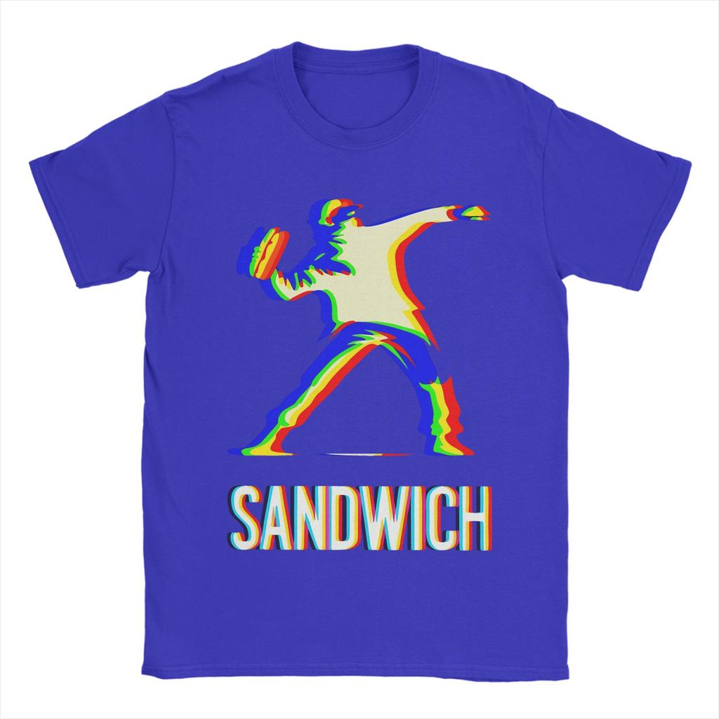 Dc Sandwich Guy T Shirts Men Pure Cotton Casual T-Shirt O Neck  Tee Shirt Short Sleeve Clothing Summer
