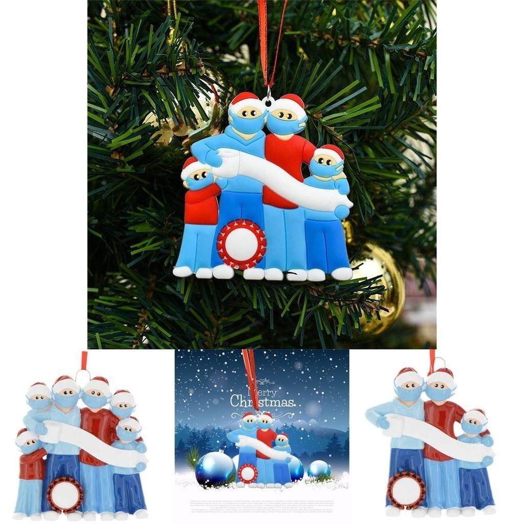 2020 Christmas Tree Hanging Ornament With Customized Family Name For Memorable Quarantine