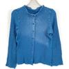 MeISSEYMIYAKE MI52FO849 Blue Collarless Shirt Tops Not Written blueUsed