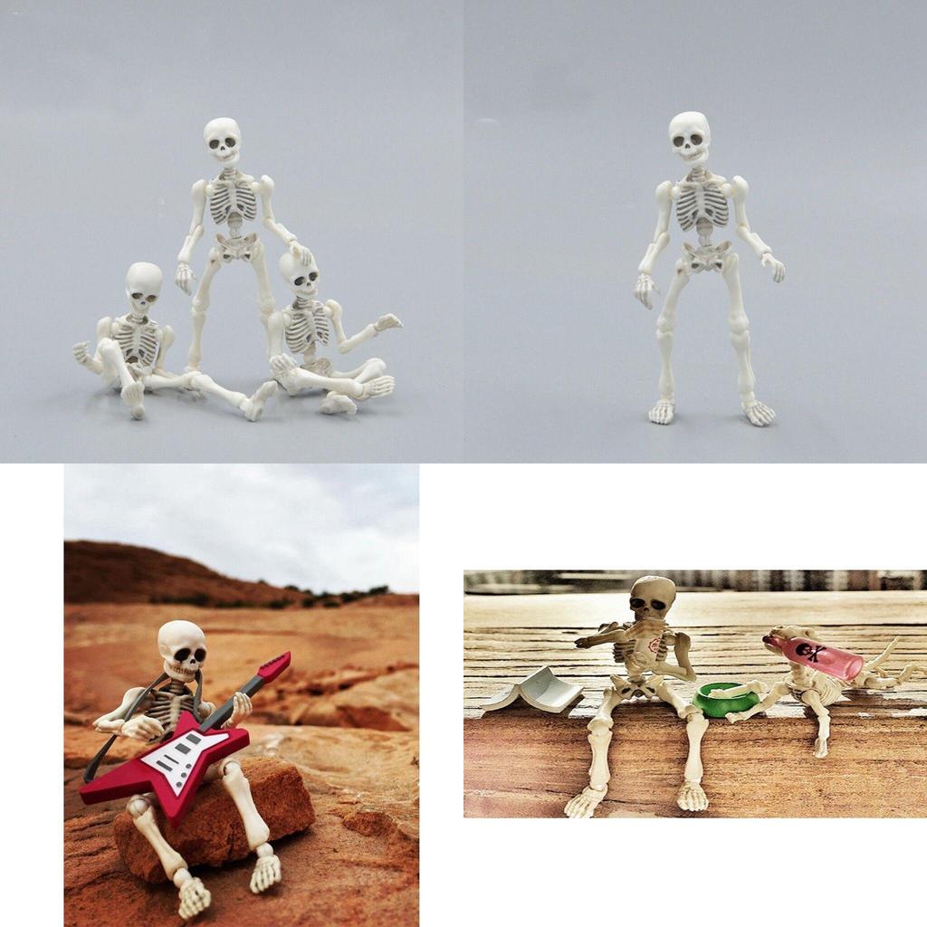 Skull Toy Pose Skeleton Human Body Flexible Model Doll For Home Decor And Gifts