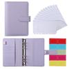 Cross-Border Macaron PU Leather Binder Notebook: Detachable Diary & Budget Book.