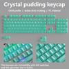 XVX Crystal Jelly 113-Unit Two-Color Mechanical Keycaps with Side Engraving