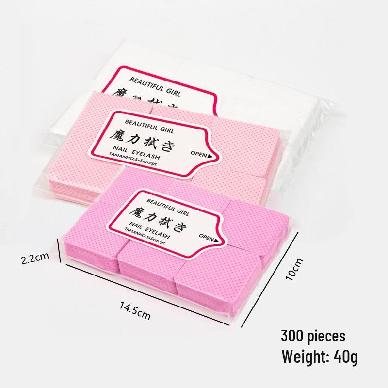 Nail & Eyelash Glue Cleaning Wipes -  Nail Polish Remover Cotton Pads