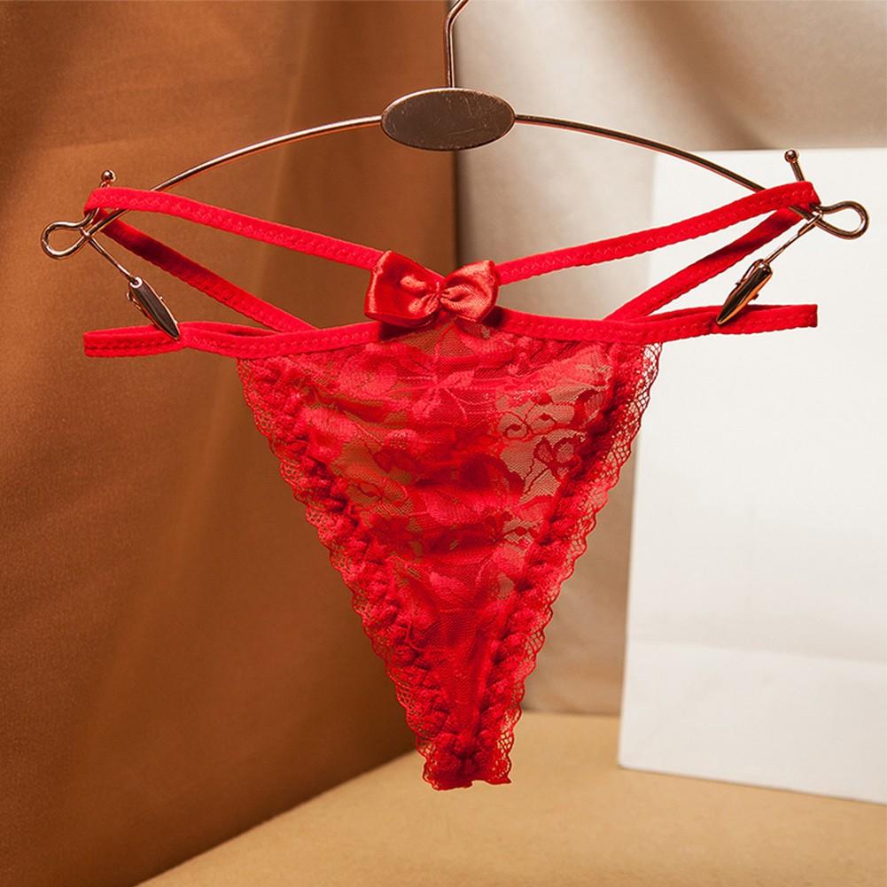 Sexy Low Rise Sheer Women\'s T-back Thong Underwear Women