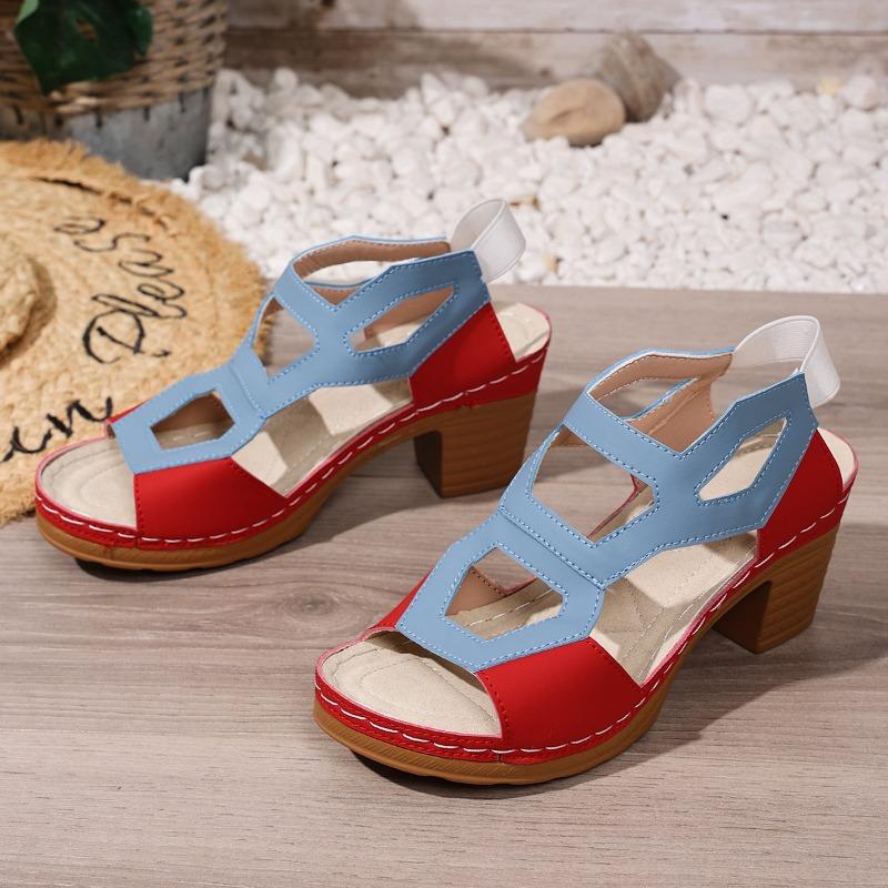 Fashion High Heels Platform Platform Block Heel Sandals Fish Mouth Fashion Sandals