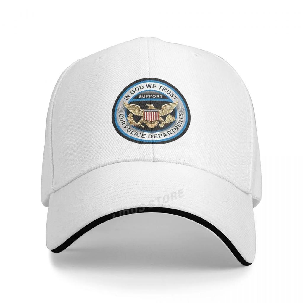 In God We Trust Support Our Police Department Usa Baseball Cap Fashion Usa Eagle Men Hat Summer Adjustable Snapback Hats Bone