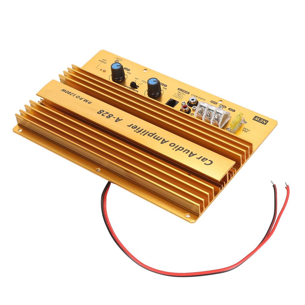 Car High Power Amplifier Amp Board 12V 1280W Active Car Bass Subwoofer Amplifier Board for 8‑12 Inch Woofer Speaker