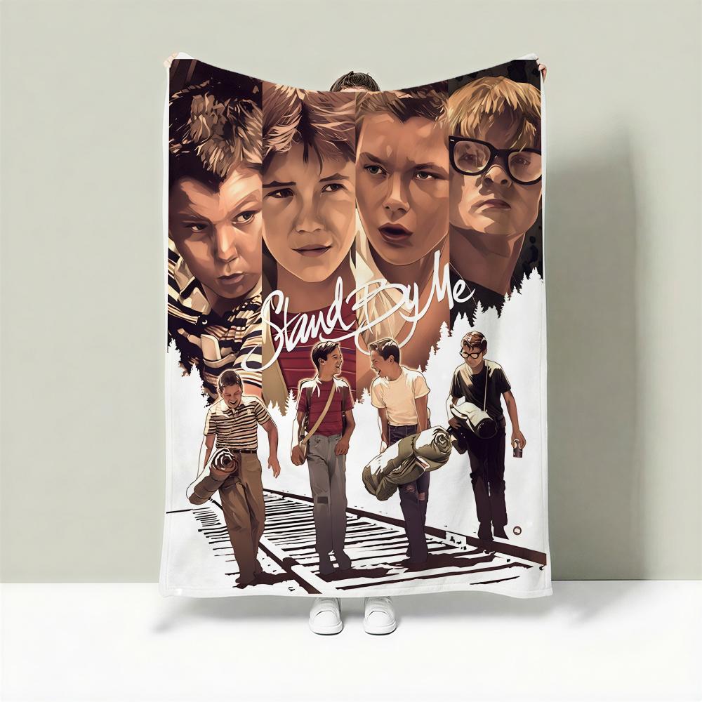 Movie S-Stand by Me Throw Lightweight 240g Flannel Blanket Soft Skin-friendly for Summer Cooling 75X95CM