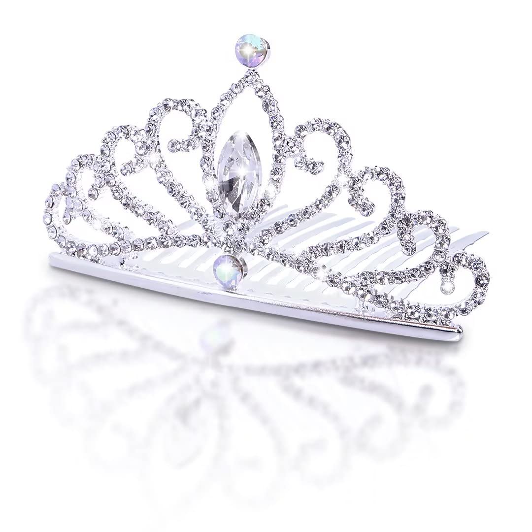 

Anytop Hair Accessory Crown Tiara Kids Girl s Hair Ornament Headband Clasp Photoshoot Party Shichi-Go-San Wedding Coming of Age Birthday Bride Hair