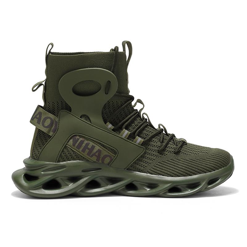 TUINANLE Tides Men Breathable High Top Tenis Sneakers Sport Running Casual Lace Up Walking Sneakers