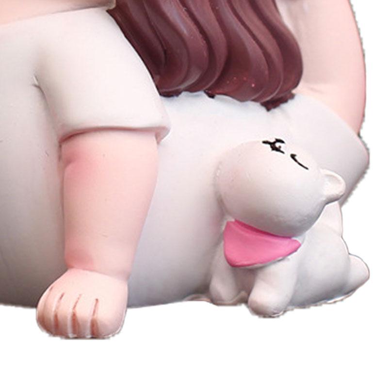 Yoga Girl Figurine Cartoon Lovely Cute Fashionable Decoration Yoga Pose Girl Ornament for Car Type