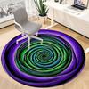 1pc Spiral Pattern Chair Carpet for Office Non Slip, Machine Washable Rug for Office, Room Holiday Decor for Christmas, Birthday Polyester