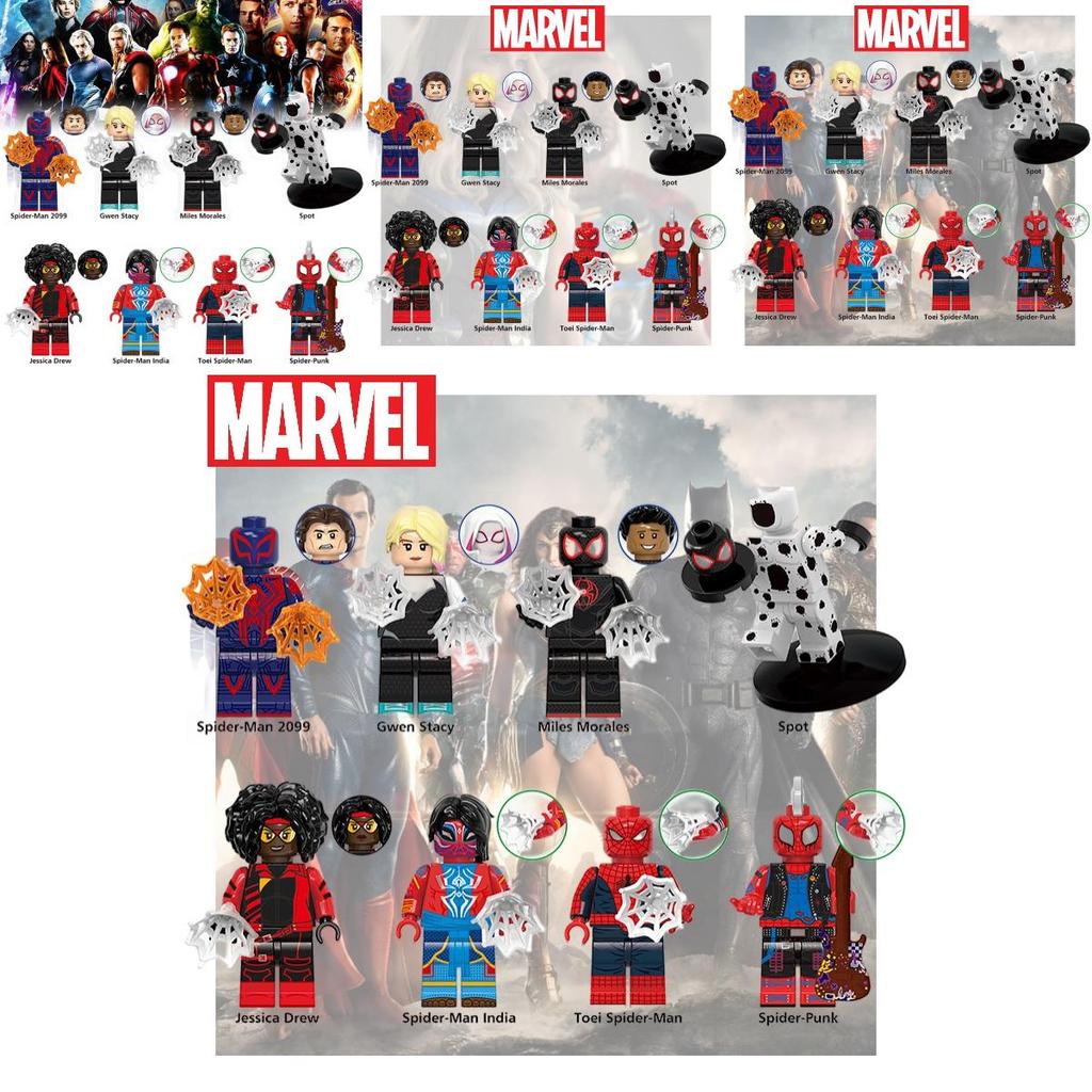 Xinhong G0124 Superhero Series Space Spider Small Particle Children's Building Blocks Toy Bag