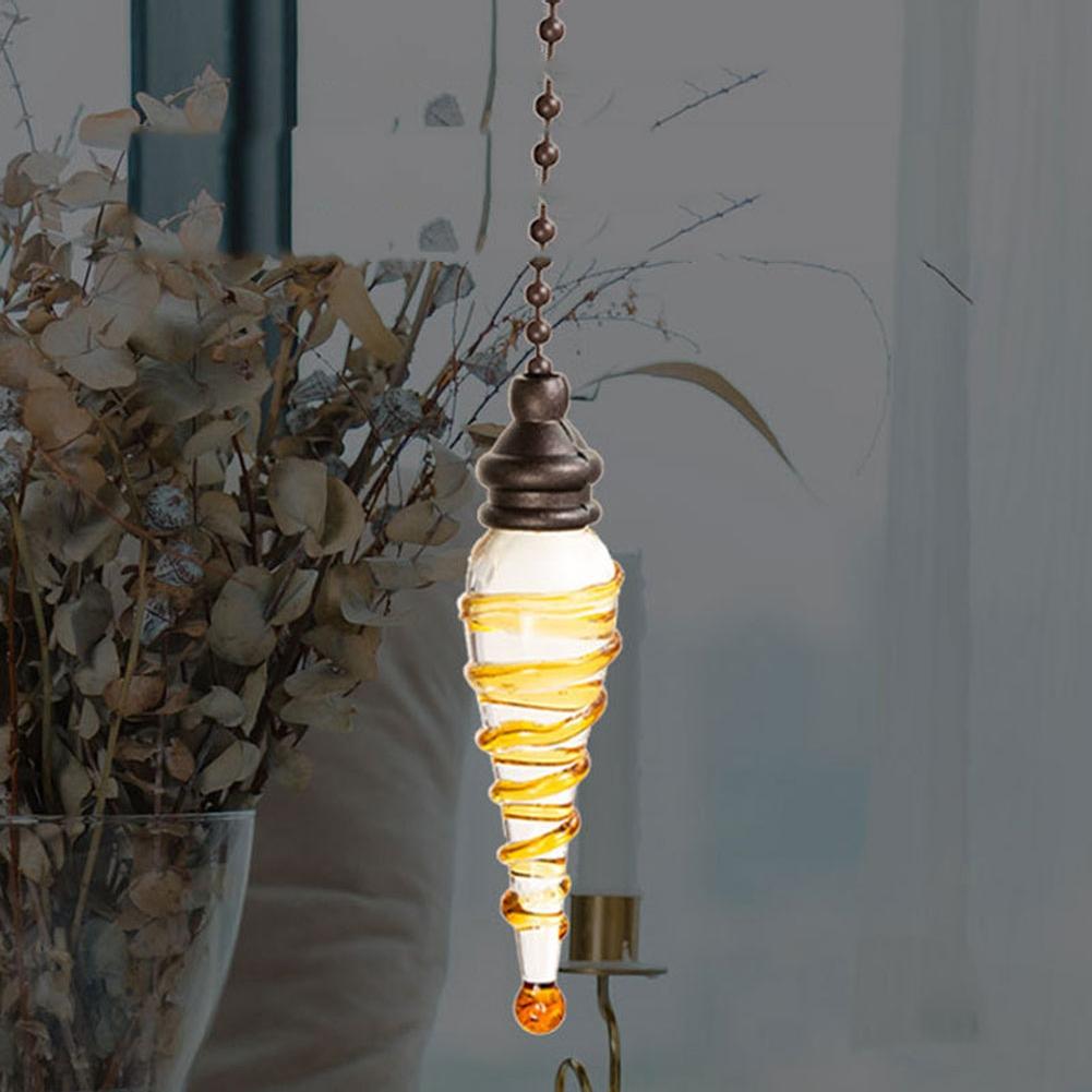 ~Crystal Style Designer Bathroom Toilet Pull Chain Cord Handle For Light Switch~