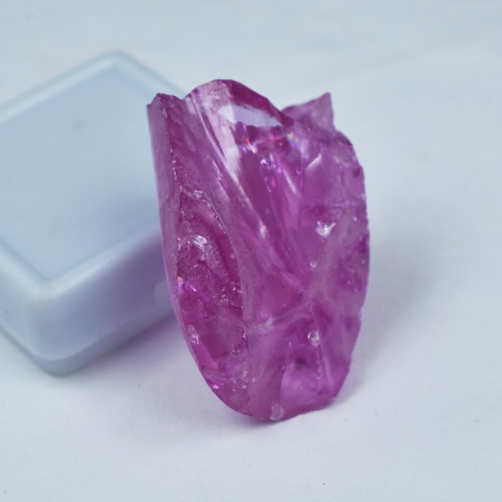 Natural Pink Zircon Loose Gemstone 77.00 Ct Raw Uncut Rough Raw for Lapidary and Gem Collections