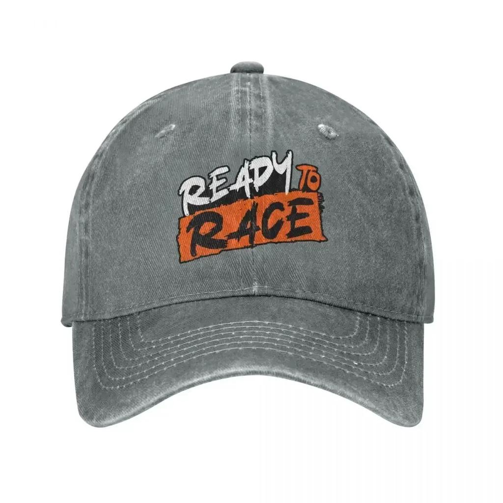 Ready To Race Unisex Baseball Caps Distressed Washed Hats  Casual Outdoor Summer Snapback
