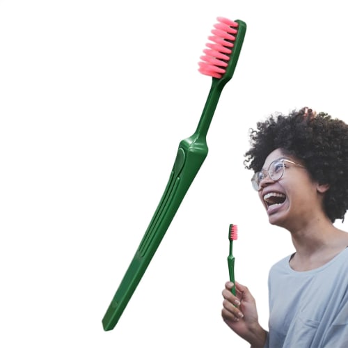 Fine Bristle Toothbrush, Soft Toothbrush for Adults, Small Head Soft Bristle Toothbrush, Ergonomic and Perfect for Sensitive Teeth, Ultra-Fine Bristle