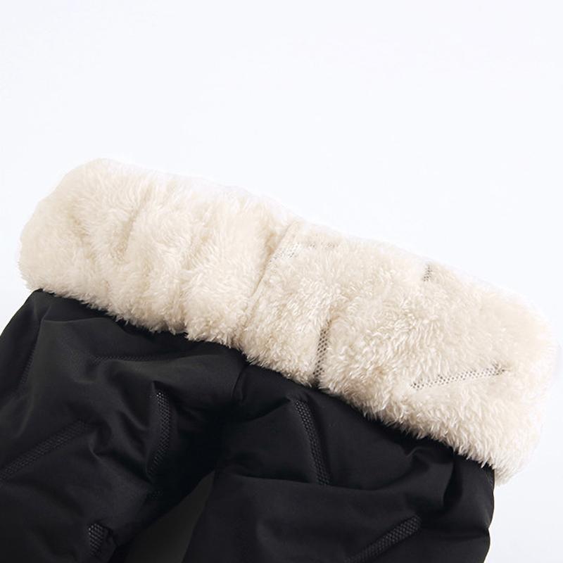 Barnebomullsbukser Vintergutter Tykkede bukser Bomull Lamull Varme bomullsbukser Gutteplysj uformelle bukser