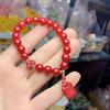 Cinnabar Zisha Versatile Unisex Hand String - Simple and Fashionable Design