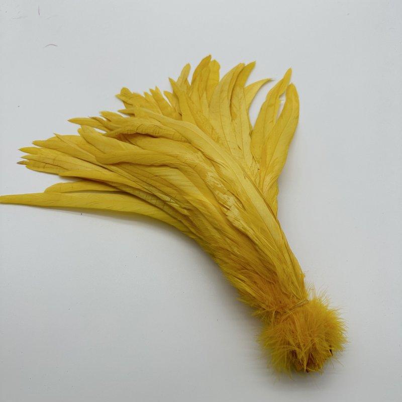 

Whole 100pcs 30-35cm Rooster Tail Feathers Sky Blue Natural Plumes Beige Diy Cock Clothing Jewelry Accessories Party 25-30cm