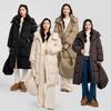 Qianrengang Liu Tao Style Women's Puffy Mid-Length Down Jacket