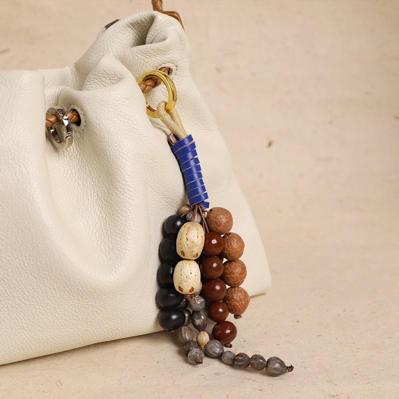 Wenqi Full Wish Seed String Bag Pendant Bodhi Seed Handwoven High-end Retro Literary Bag Pendant