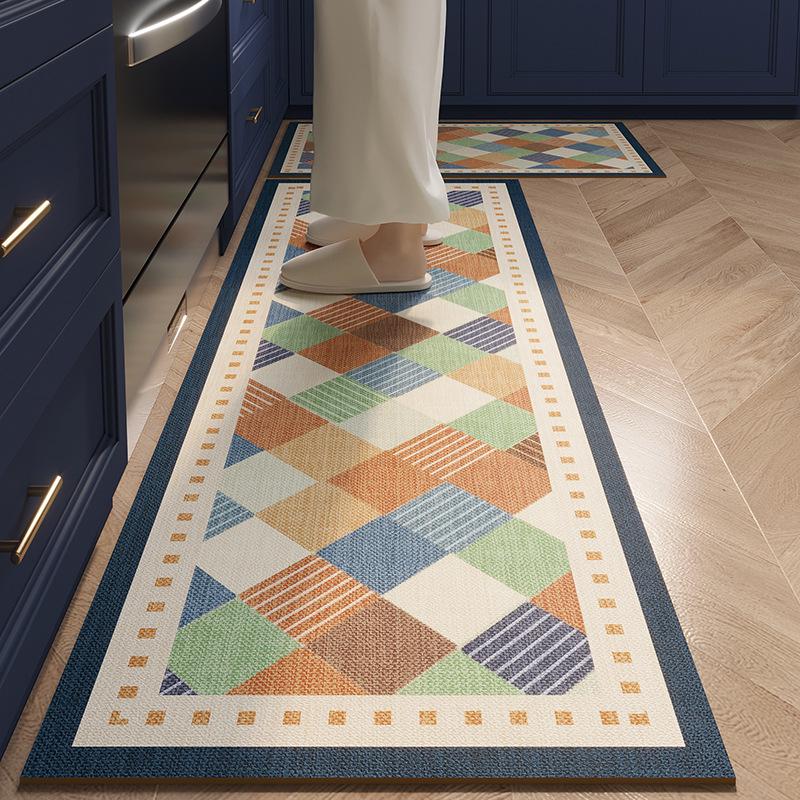 American Retro Diatomaceous Earth Kitchen Floor Mat – Quick-Drying, Water-Absorbent, Stain-Resistant, Non-Slip Mat