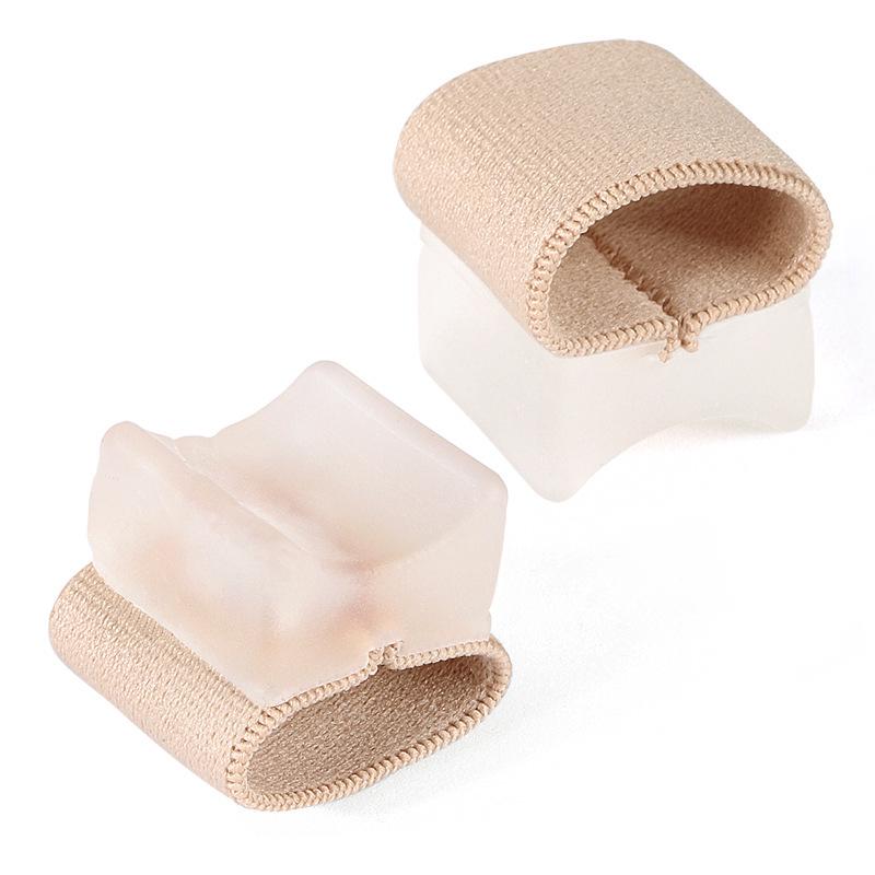 Double Hole Bunion and Cross-Toe Separator Sleeve with Auxiliary Sticker