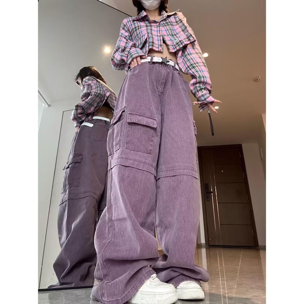 Salopete casual cu talie înaltă, la modă, de primăvară, pantaloni largi, până la podea, cu picior drept