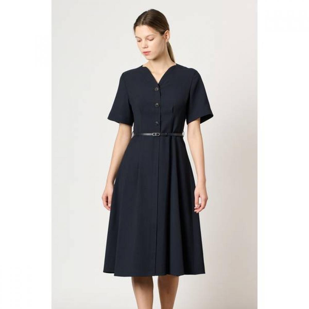 Bcbg Solid Pintuck Belted Dress B4f7o605