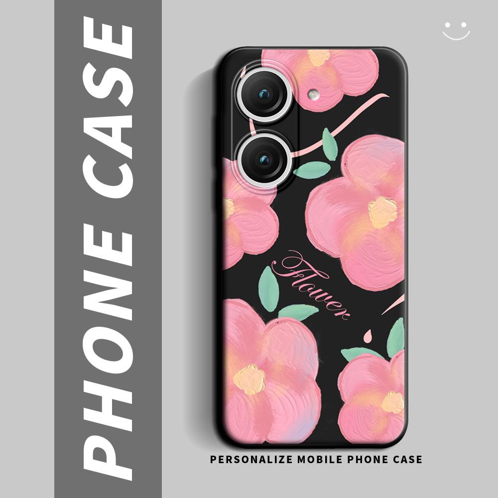 For Asus Zenfone 9 (AI2202) Case Cartoon Cute Cat Flower Shockproof Silicone Soft Phone Case For Zenfone 10 (AI2302) Back Cover