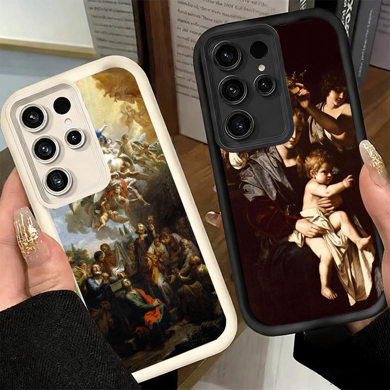 Phone Case for Samsung Galaxy S26 S25 Ultra S24 FE Renaissance Aesthetics Art Painting Shell S23 Plus S22 + S21 S20 5G Soft Sili