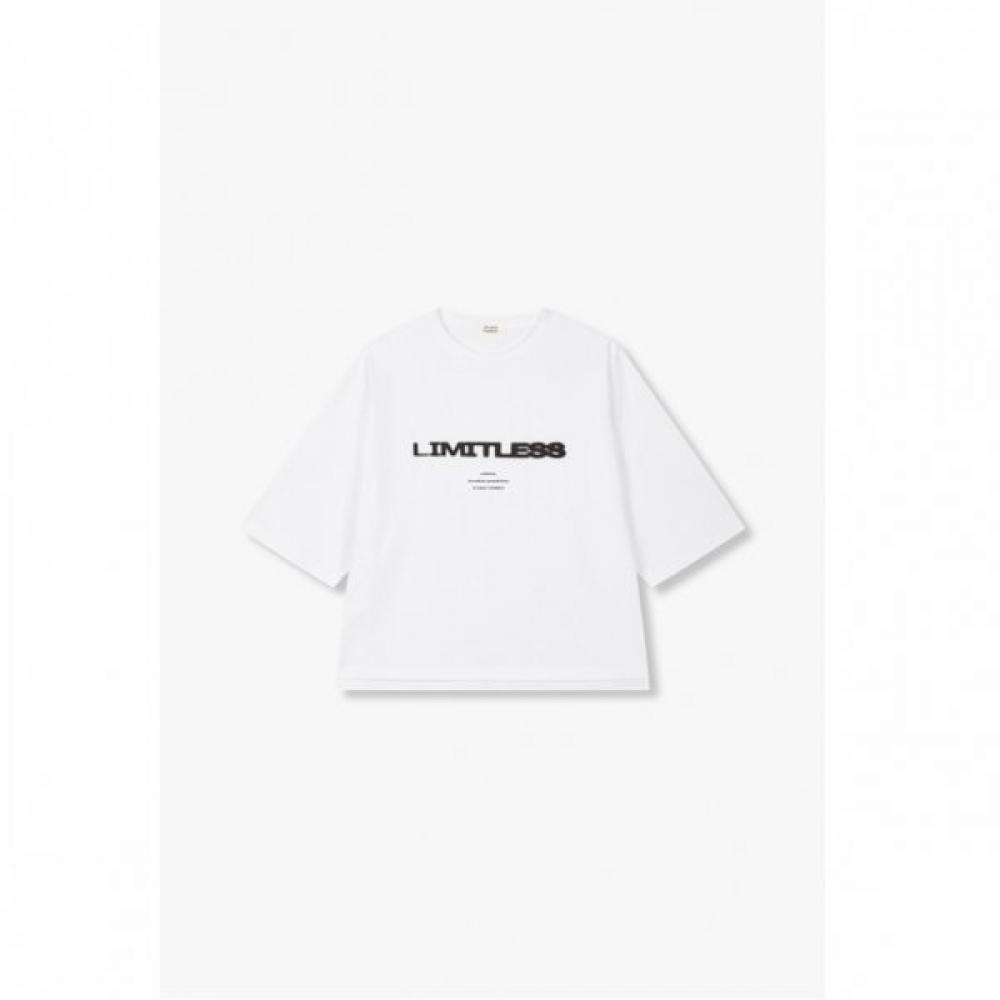 STudio Tomboy Shadow PrinT ShorT Sleeve T shirT 9175222988 white (01)/ONESIZE