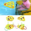 Floating Foam Rings Toy with Balls and Rings, Pool Games for Kid Family Outdoor