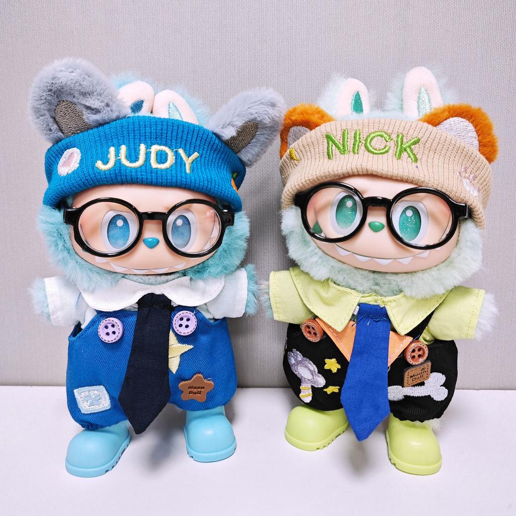 Nye Labubu Dukke Klær Slips Stjerne Bein Jumpsuit Serie Motedukke Klær