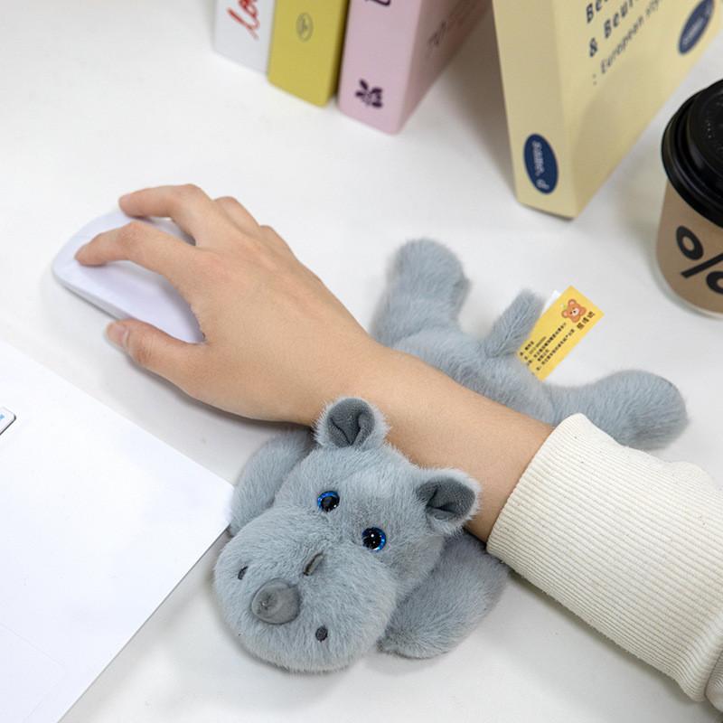Rhino Toy Plush Soft Short Children Collectors Decoration Festival Doll Gift