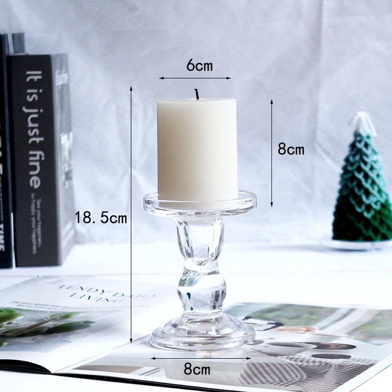 Nordic Retro Glass Candlestick - Romantic Candlelight for Weddings, Restaurants, and Parties