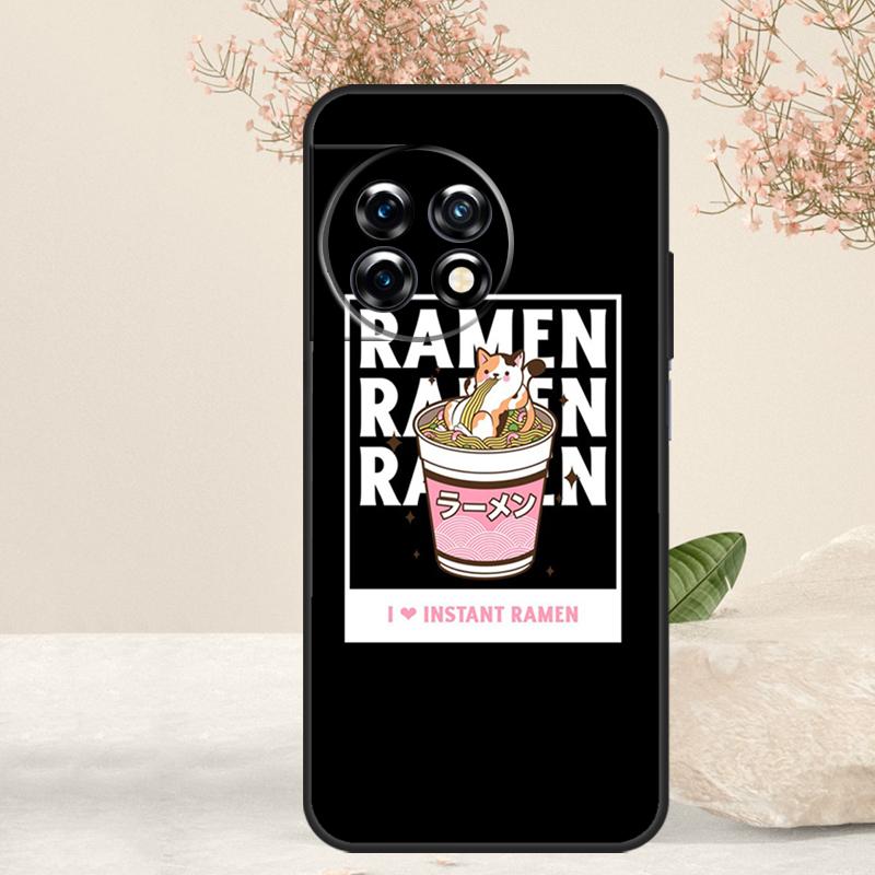 Eating Ramen Noodle Lovers Case For OnePlus 15 13 12 11 13T 13R 15R 10R 10T 8T 9 10 Pro Nord 5 CE 4 3 Lite N20 N30 Cover