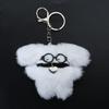 Cartoon Dog Bag Pendant Lovely Fluff Stuffed Keychains Plush Keyring Ornaments