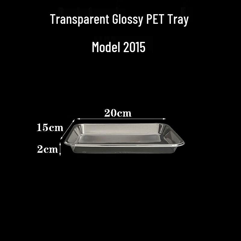 Disposable Rectangular PET Plastic Food Trays