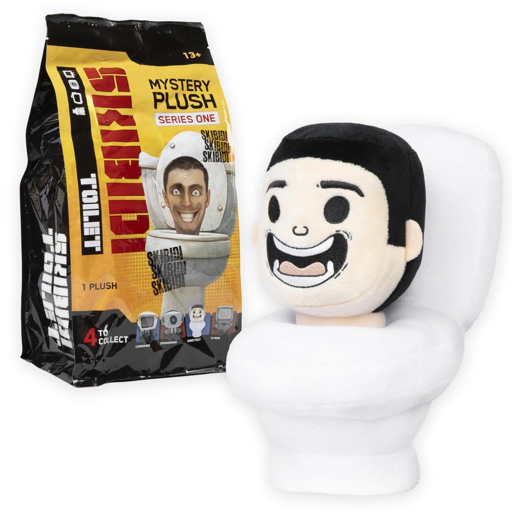Skibidi Toilet Mystery Plush (Official Licensed Collectible Blind Bag, Series 1, Bonkers Toys)