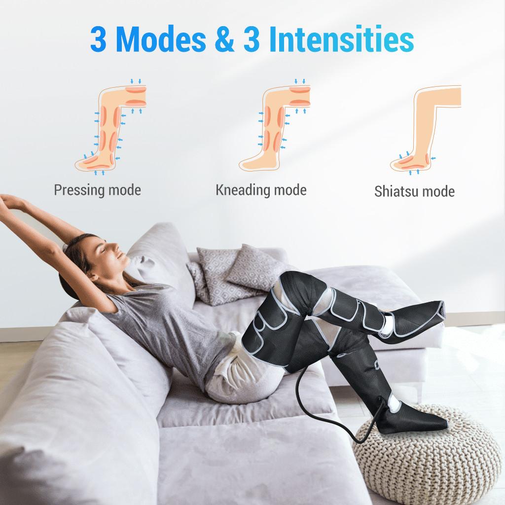 Electric Leg Massager Household Air Pressure Massage Machine Hot Compress Foot Thigh Hemiplegia Therapy Instrument