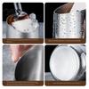 Enfriador de Champán Cubo de Hielo de Acero Inoxidable, Resistente para Vino con Boca Inclinada de Papelera de Escritorio, Espesado para Cerveza Multiusos para Bar KTV Multifunción