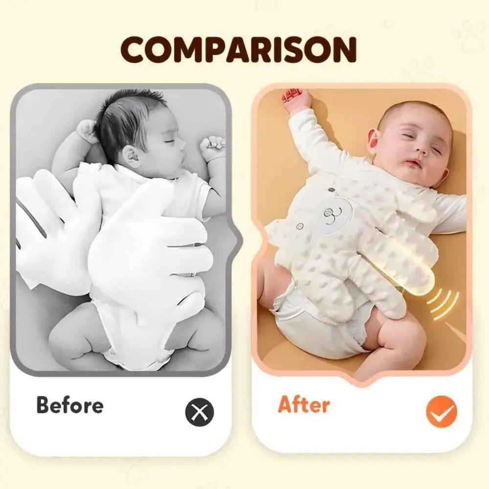 Cotton Baby Calming Patting Sleep Toy Remote Control Newborn Sleep Pillow  for Toddler Sleep