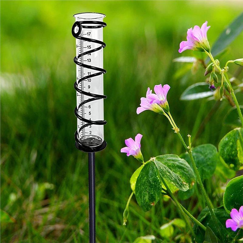 ABBP-2Pcs Rain Gauge Outdoor, Best Rated Rain Gauges For Yard With Stake, Decorative Garden Rain Water Meter